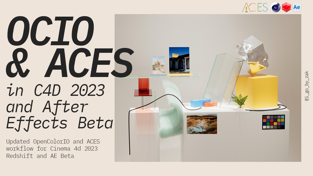 New ACES Workflow in Cinema 4D 2023 and After Effects Beta