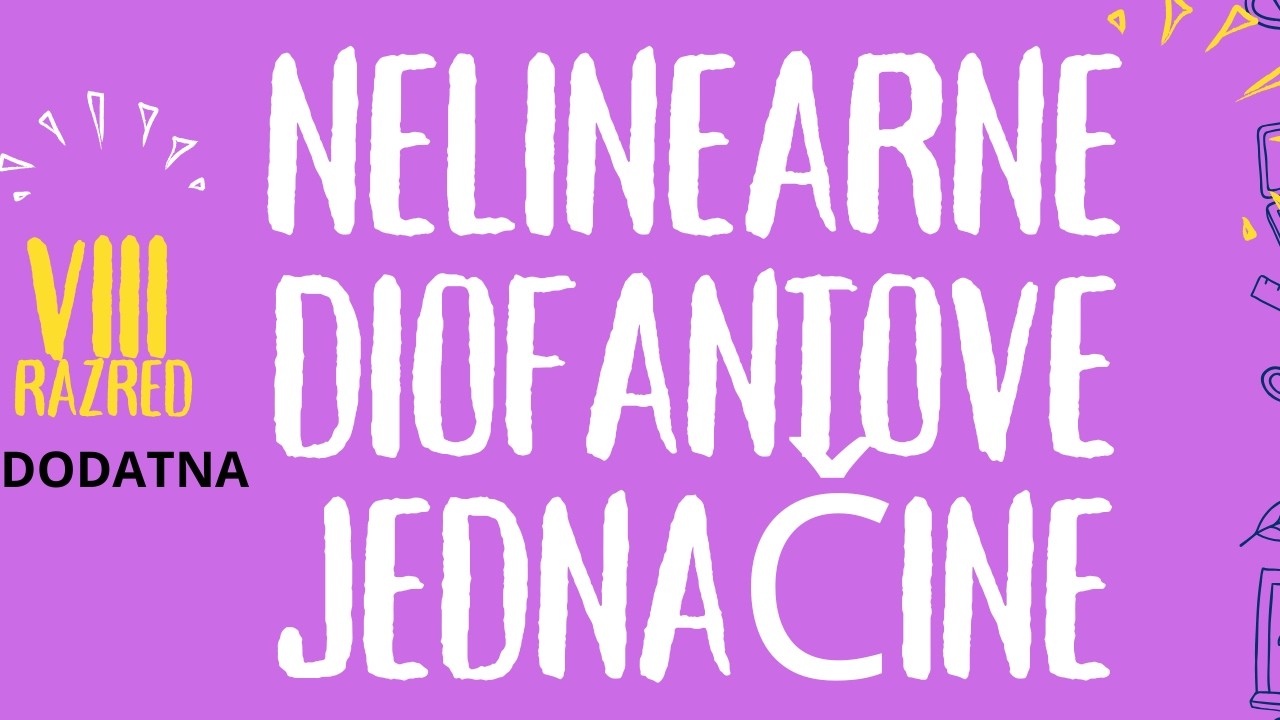 Nelinearne Diofantove jednačine