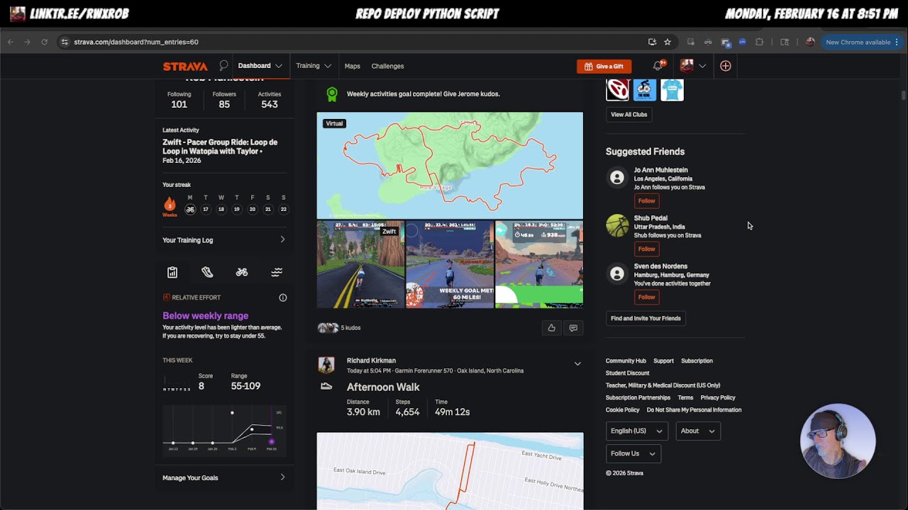 🚴‍♂️ Zwift Indoor Cycling Session + Random Chat/AMA