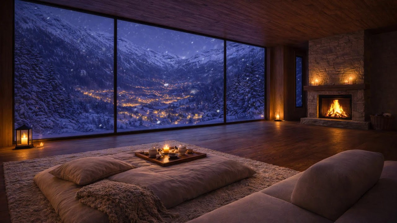 Snowfall Haven Dreams 🌨 Cozy Mountain Cabin for Deep Sleep