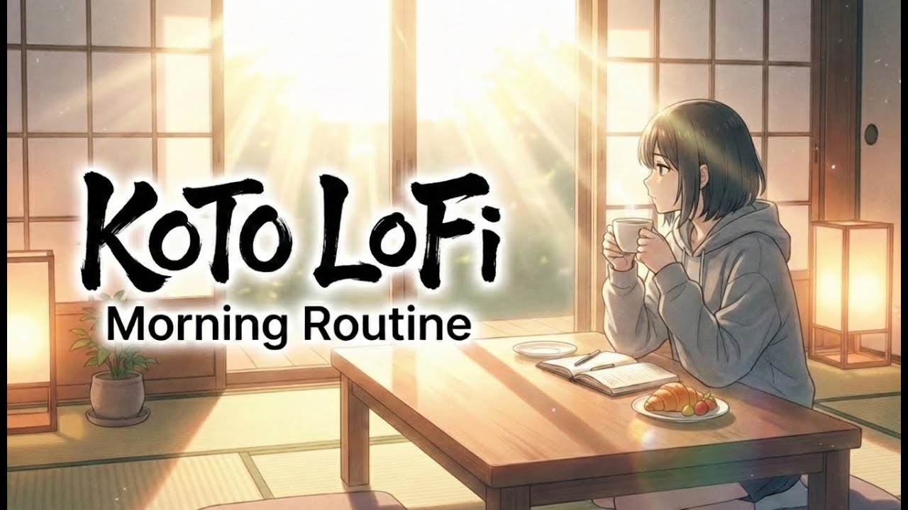 Morning Routine - Japanese Koto LoFi | Calm Wake Up & Chill Start BGM
