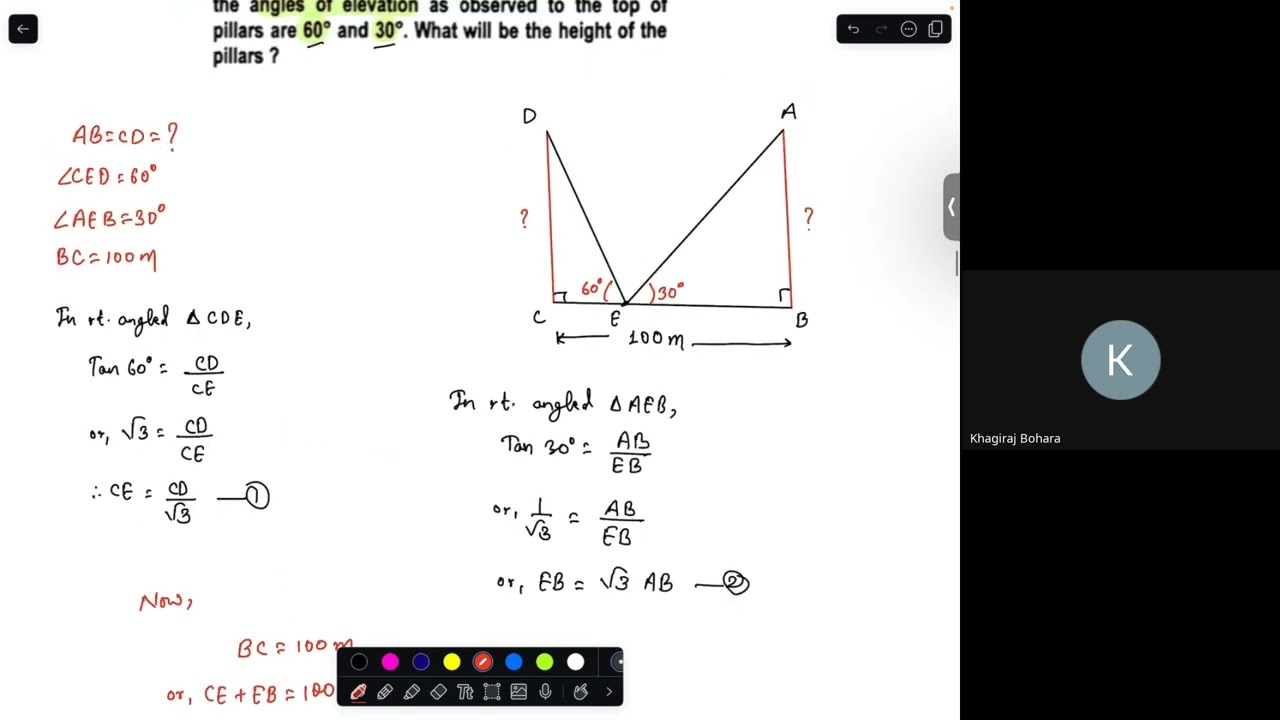 Class 10 C Math | Height and Distance Lecture 2 | SEE Important Questions Practice | Full Concept