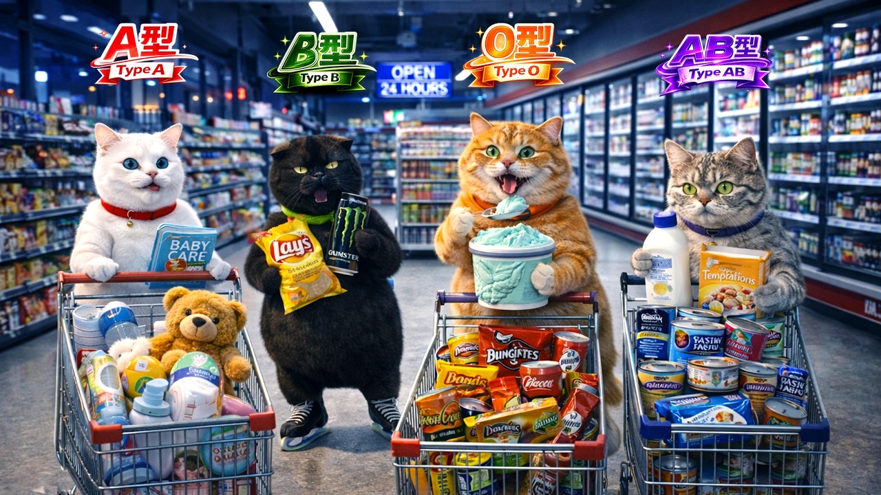 【血液型あるある】What’s Your Late-Night Shopping Style? 🌙🛒😹