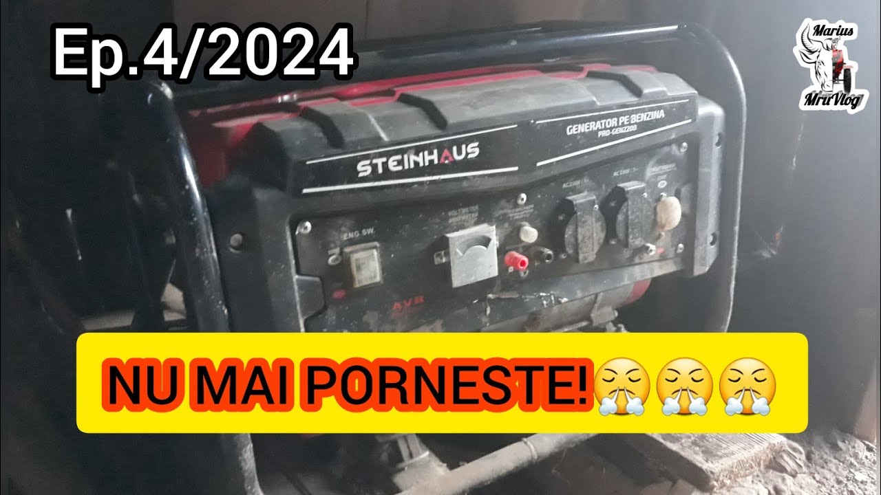 Generator #STEINHAUS PRO-GEN 2200w, Nu mai pornește😤😤 😤✖Cum am rezolvat?🙂