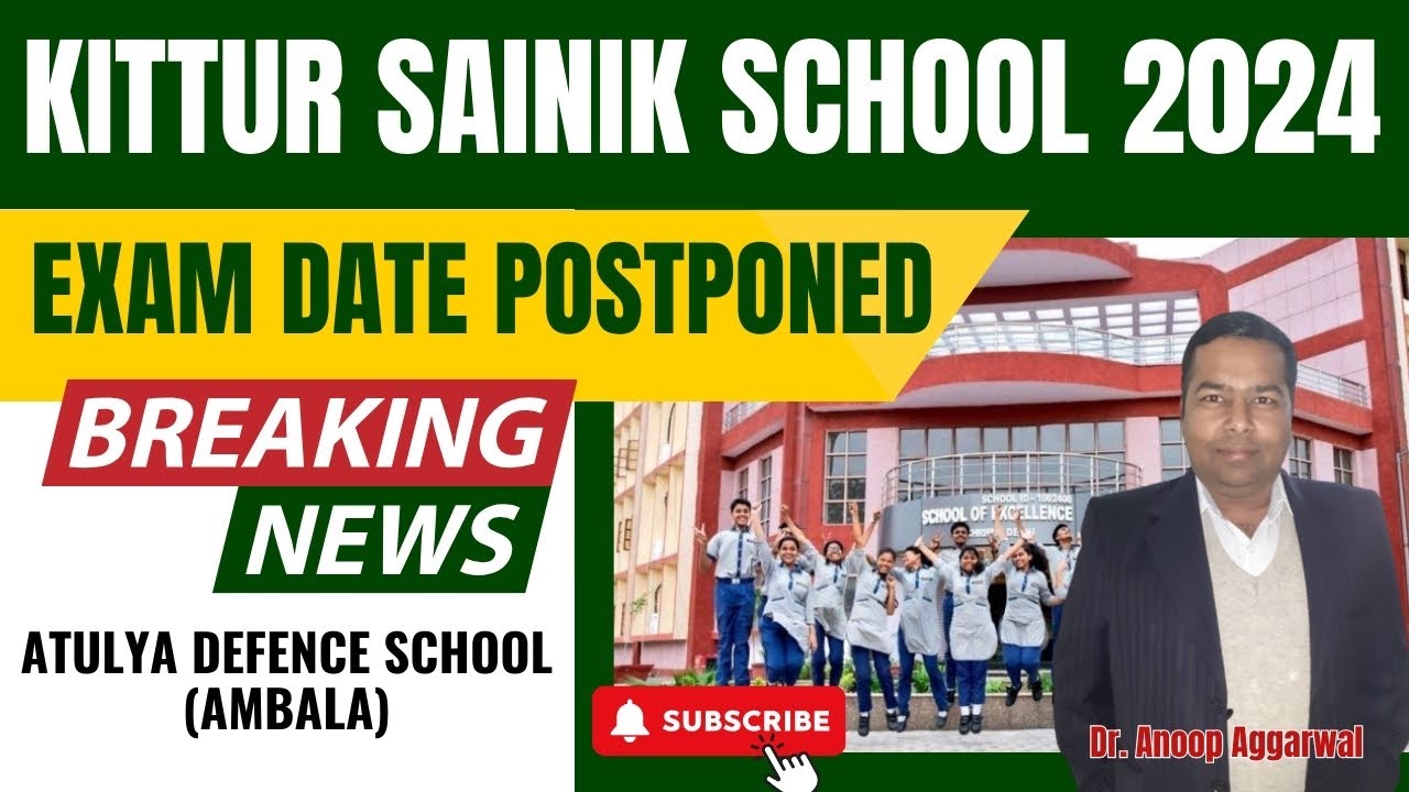 KITTUR SAINIK SCHOOL 2024 | EXAM DATE POSTPONED | CALLUS 8950444456 #sainikschoolcoachinginambala