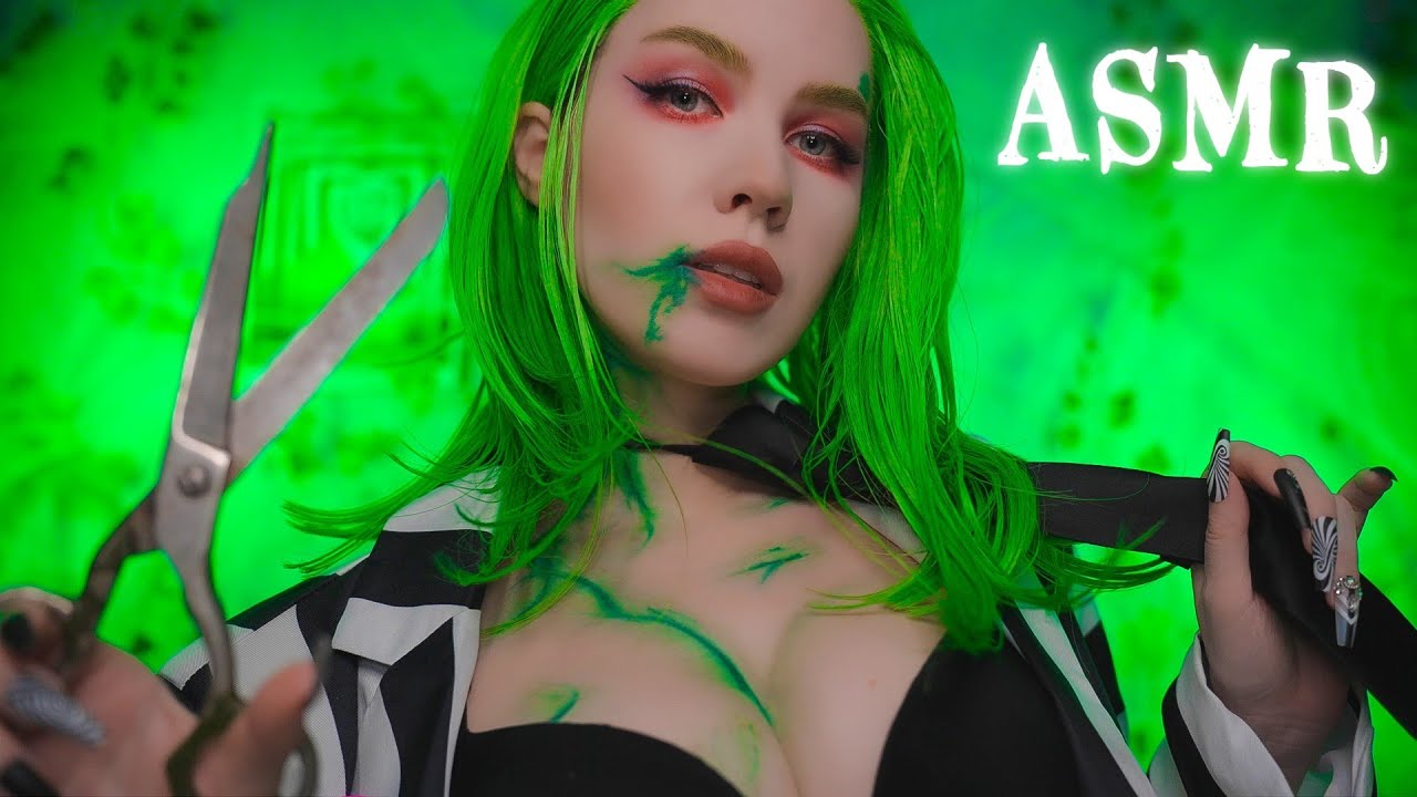 АСМР 💚 БИТЛДЖУС 💚 Осмотр Стрижка Снятие мерок ✂️ ASMR Beetlejuice