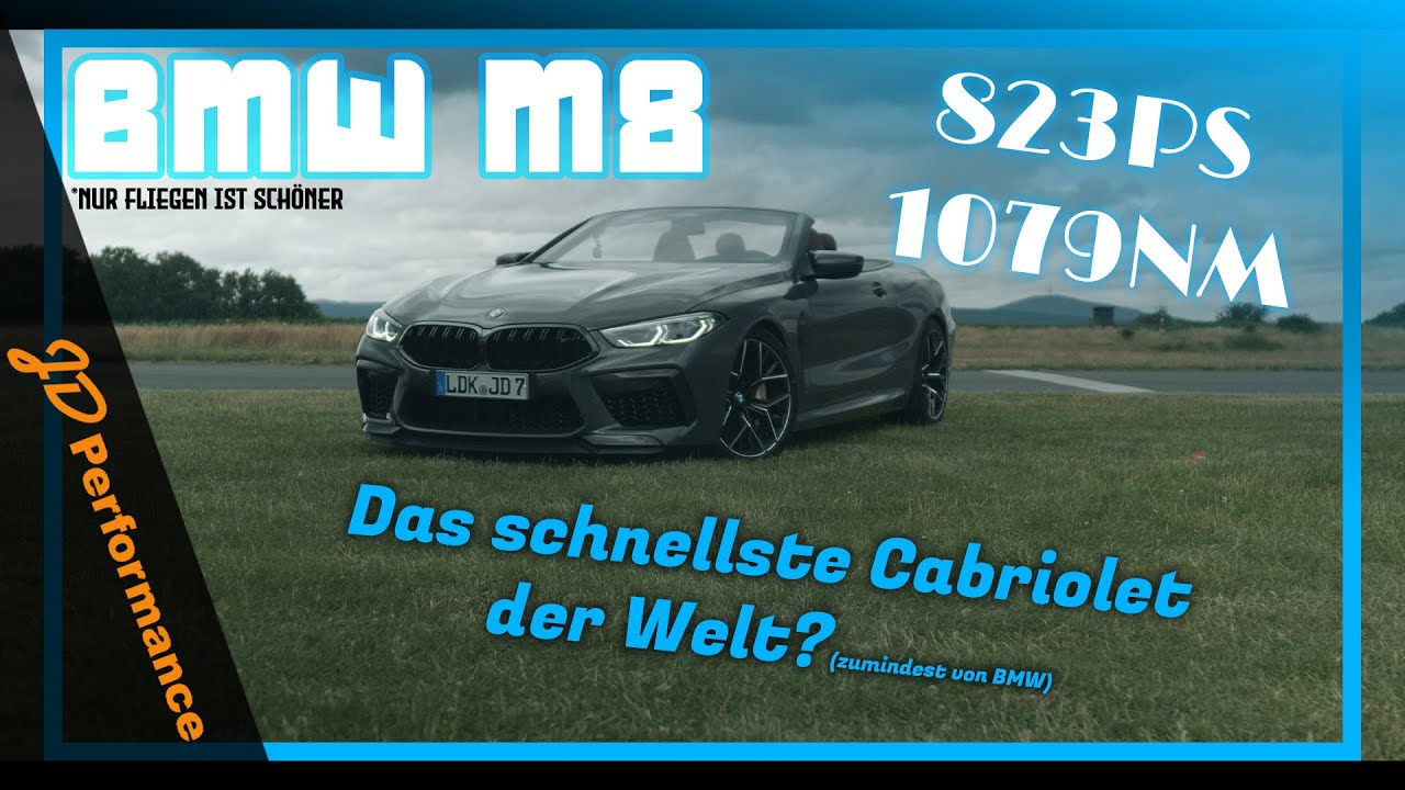 BMW M8 G14 G15 Competition Cabrio Stage 2 Tuning I 823PS I 0-100 | 100-200 | Vmax | JD Performance