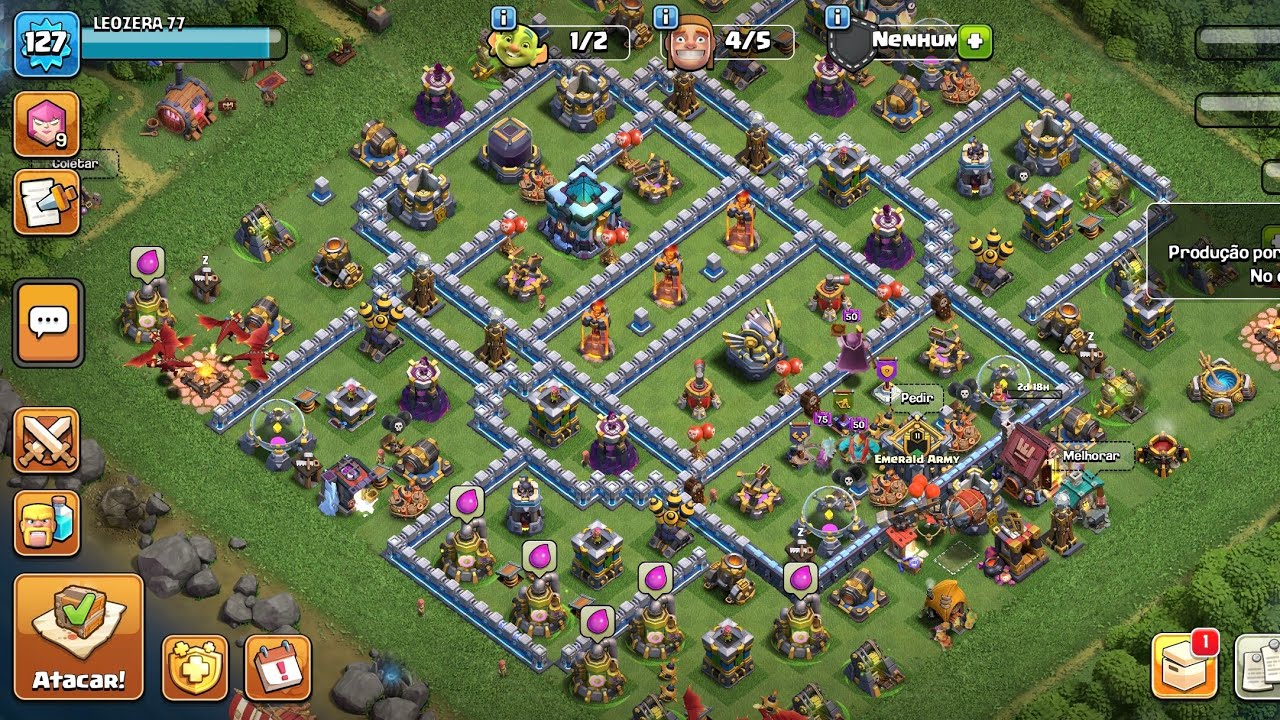 🔴 LIVE NO JOGANDO CLASH OF CLÃNS 🔴