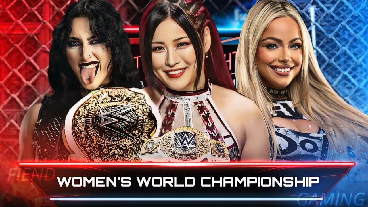 WWE 2K25 | Triple Threat Match - Iyo Sky VS Rhea Ripley VS Liv Morgan | Women's World Championship