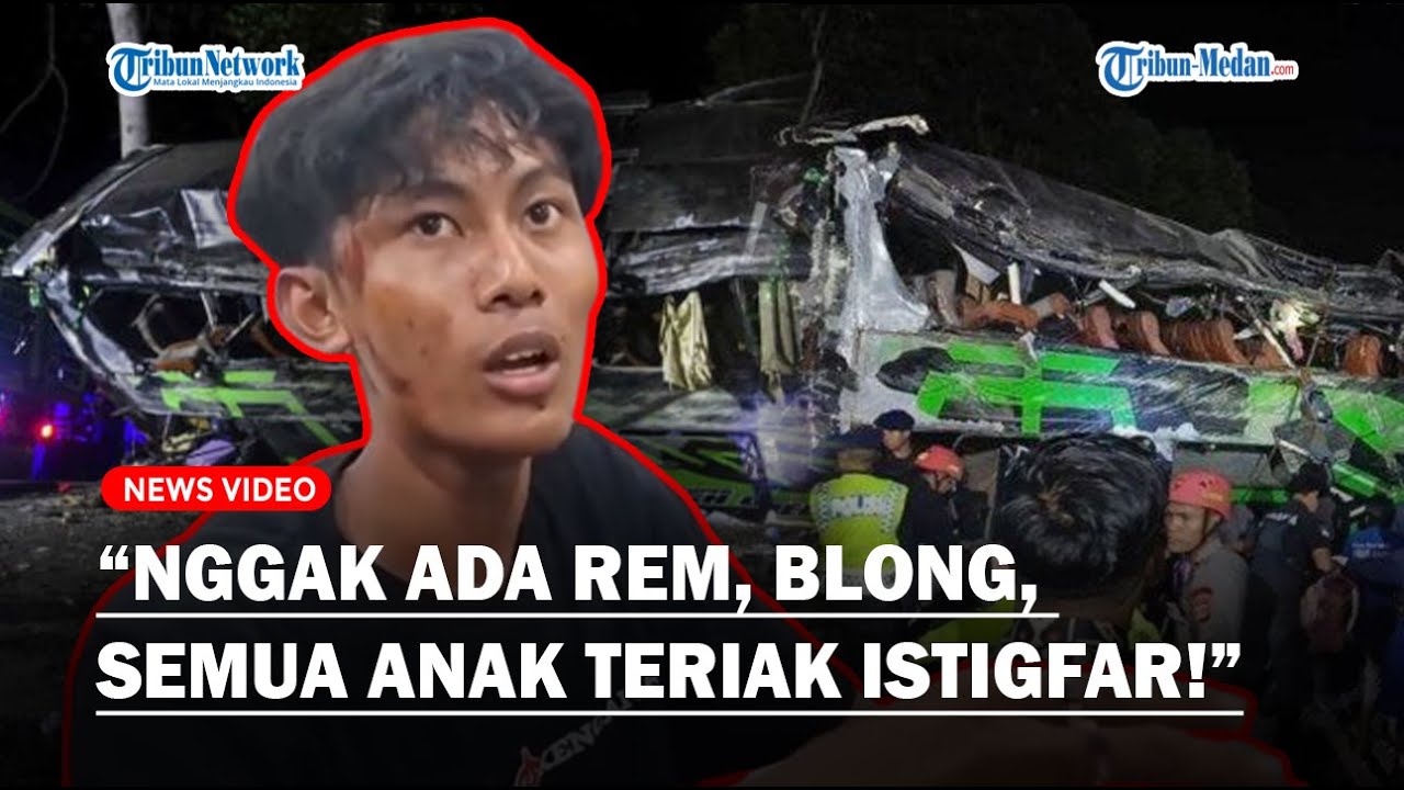 NGERI! KESAKSIAN Korban Selamat Kecelakaan Bus SMK Lingga Kencana: Ngga Ada Rem, Semua Anak Histeris
