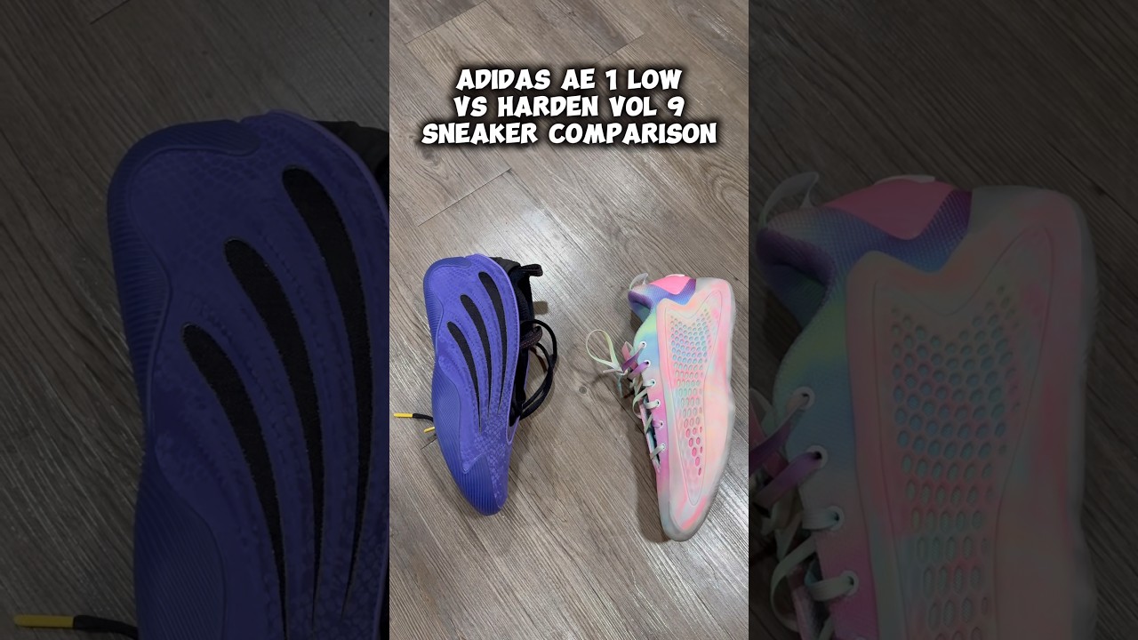 Adidas Harden Vol 9 Vs Adidas AE 1 Low