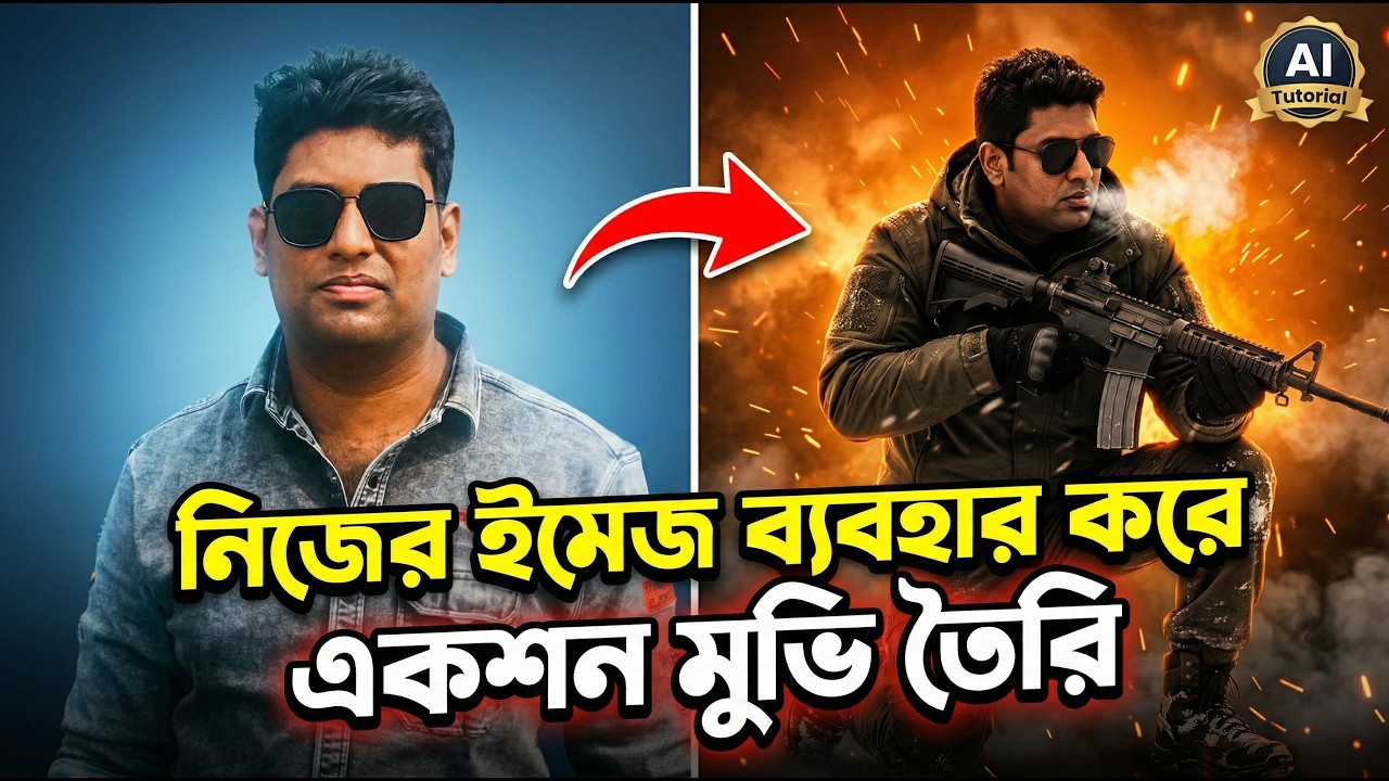 AI দিয়ে নিজের Action Hero Movie বানালাম! 🔥 | Full Step-by-Step Guide