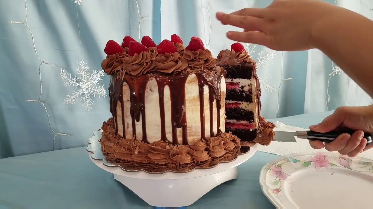 Making a Chocolate Raspberry Cake!