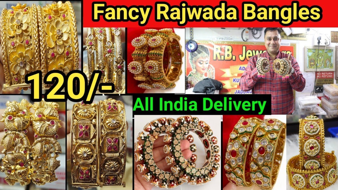Rajwadi | Polki | Meenakari | Kundan Bangles & Kade Wholesale in Delhi Sadar Bazar | R B Jewellers