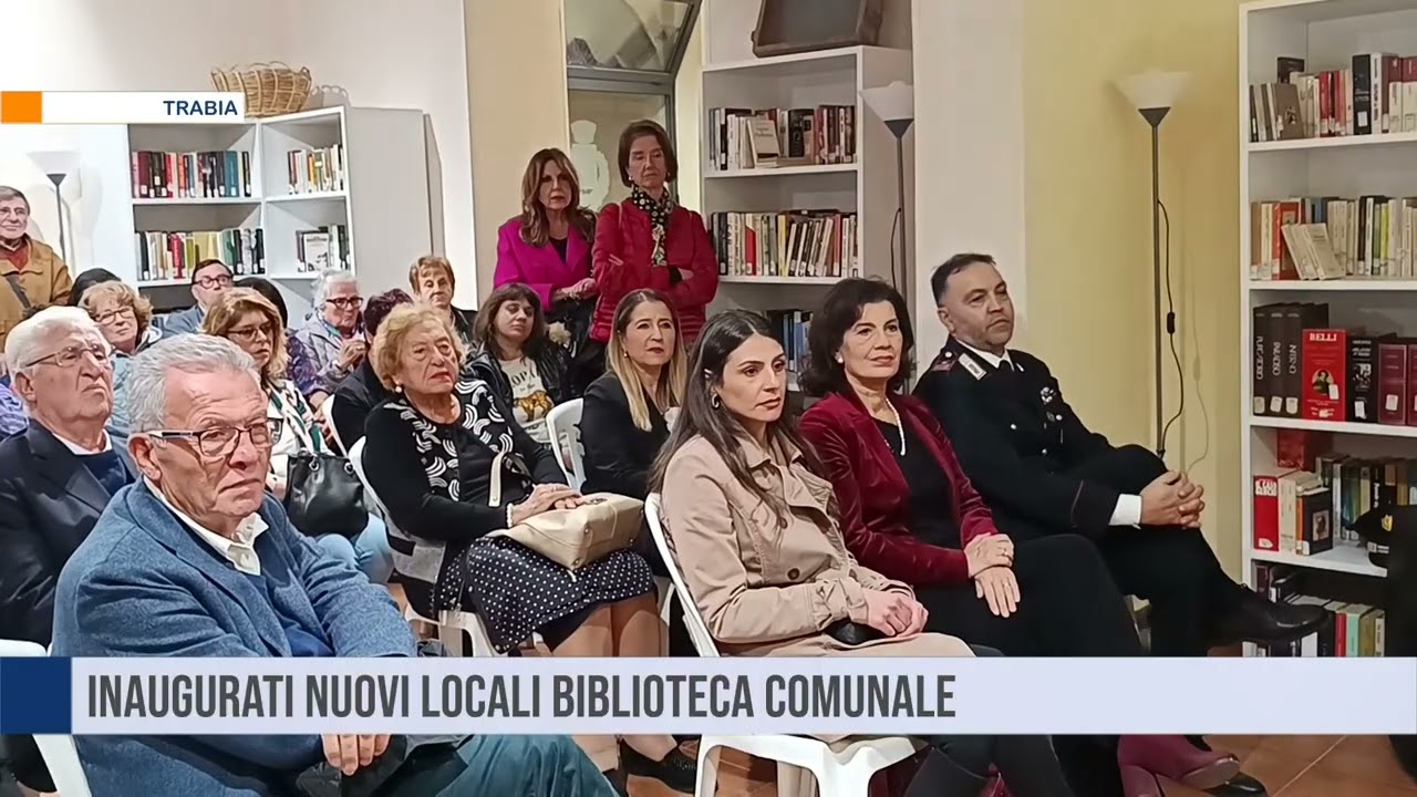 Trabia. Inaugurati i nuovi locali biblioteca comunale
