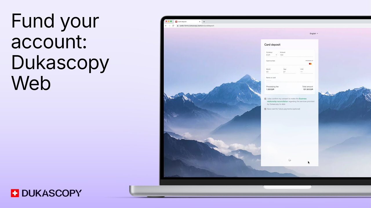 Fund Your Account: Dukascopy Web | DUKASCOPY TUTORIAL