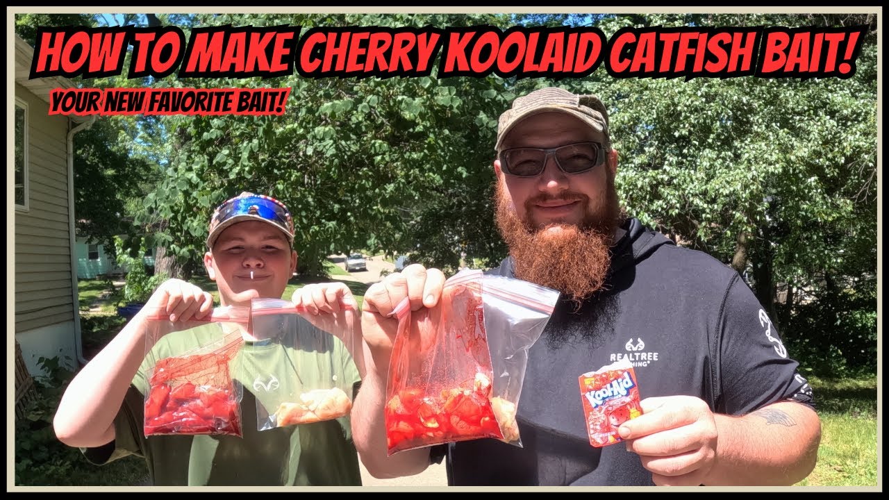 How to make “CHERRY BOMBS”  koolaid catfish bait!