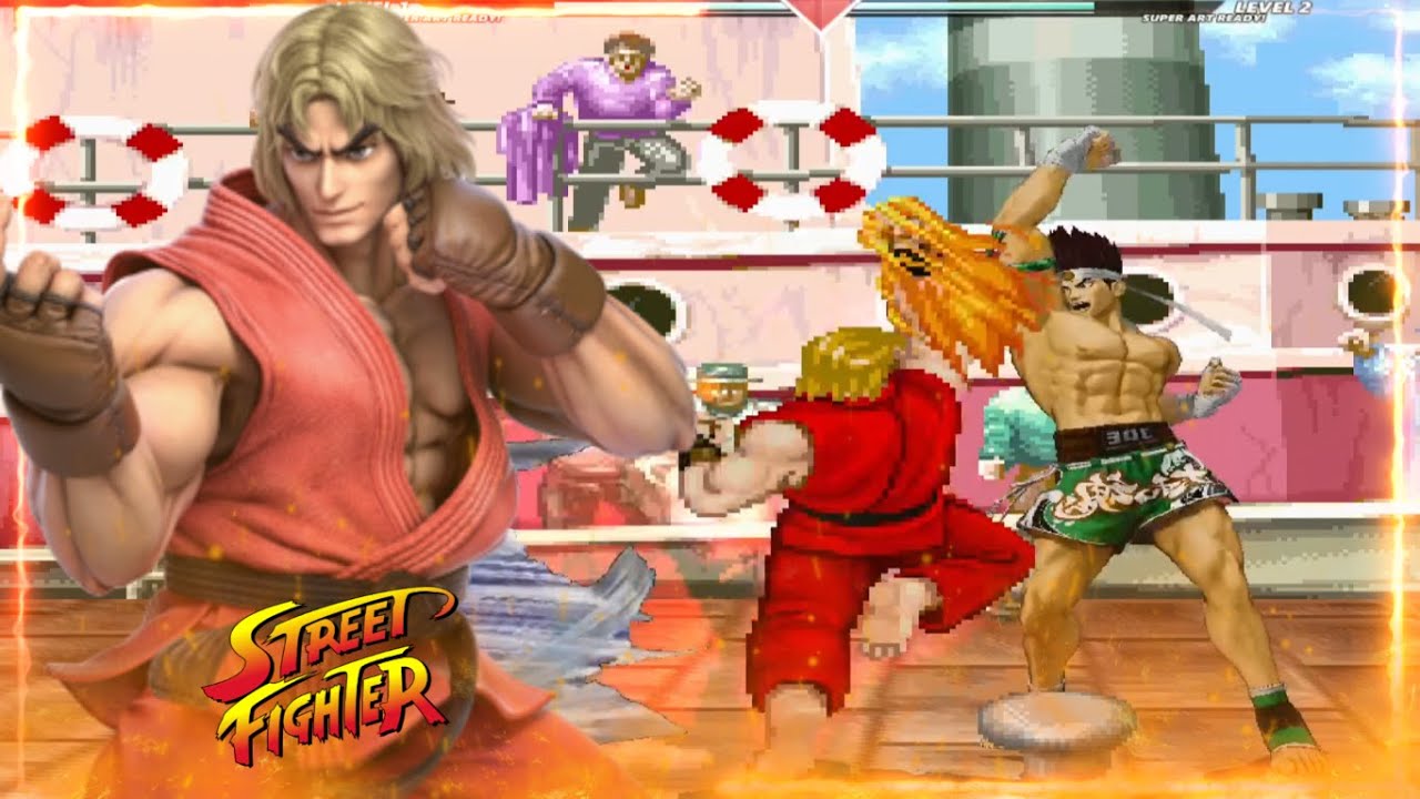 ✅ Ken 🆚 Joe Higashi | Very Intense Fight | Street Fighter Vs Fatal Fury
