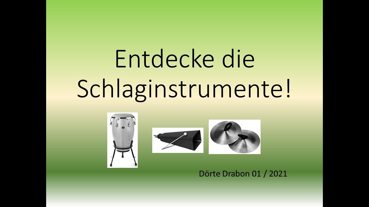 Entdecke die Schlaginstrumente! Instrumentenkunde f&uuml;r den Musikunterricht