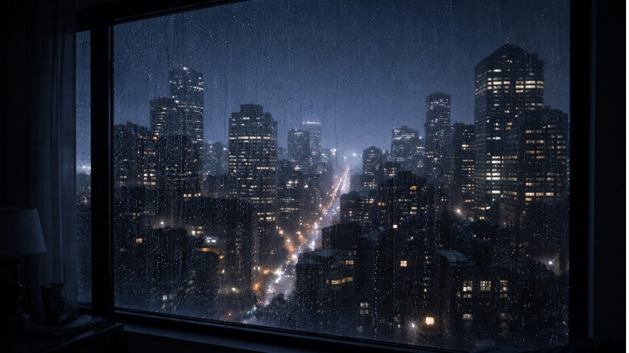 Night Rain Ambience for Restful Sleep — 8 Hours