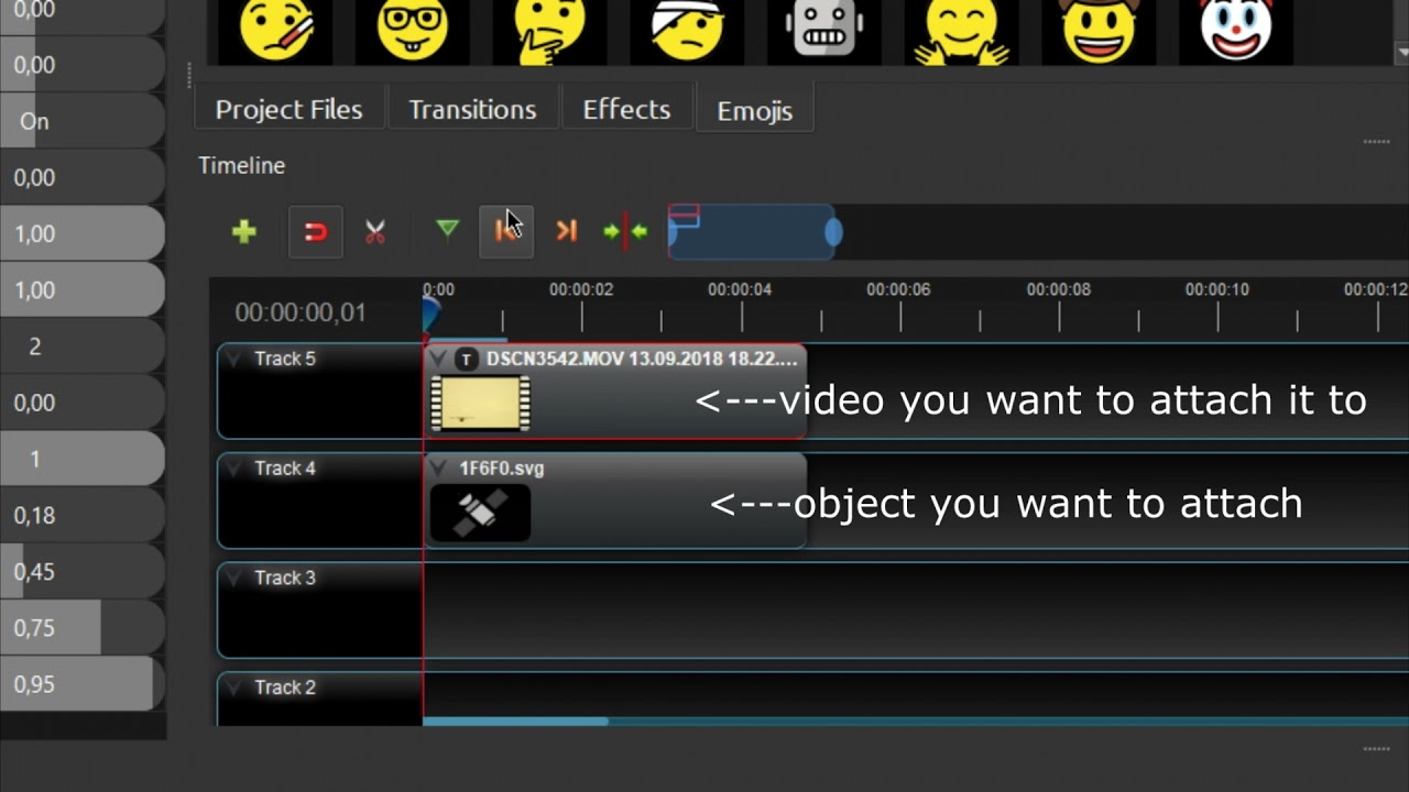 How to Use Tracker Effect in OpenShot to Attach Media To Moving Object