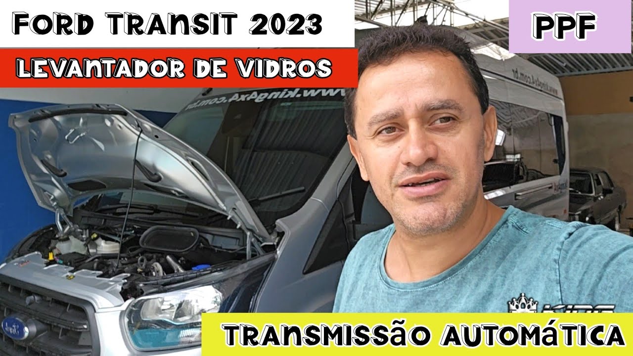 Ford Transit - Câmbio Automático - Engate Reboque - Levantador de Vidros - PPF nos Farois
