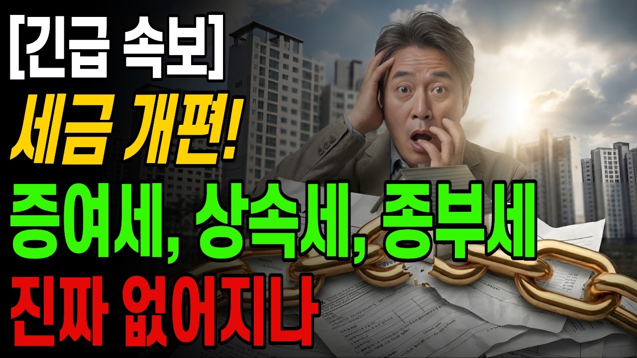 상속세 개편, 종부세 폐지   서울 아파트 한 채 있다면 ‘이것’ 모르면 세금 폭탄 맞습니다