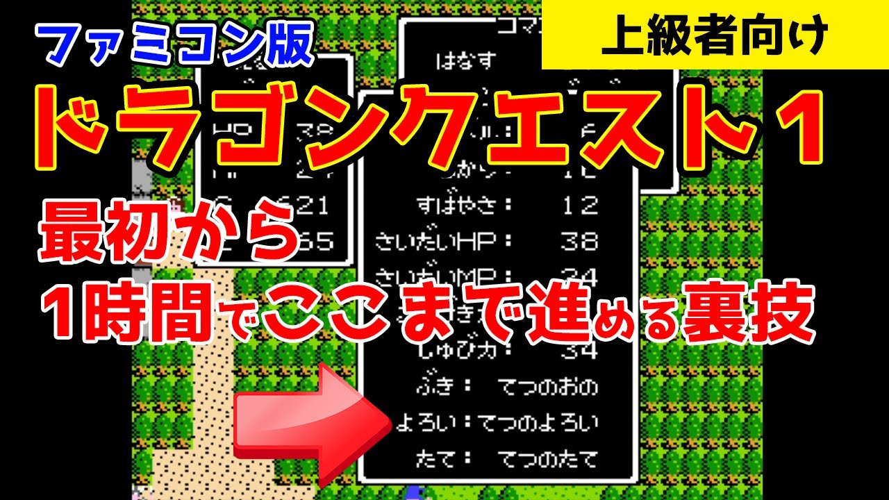 【#DQ1】序盤で最速のドラクエ攻略を目指してみた