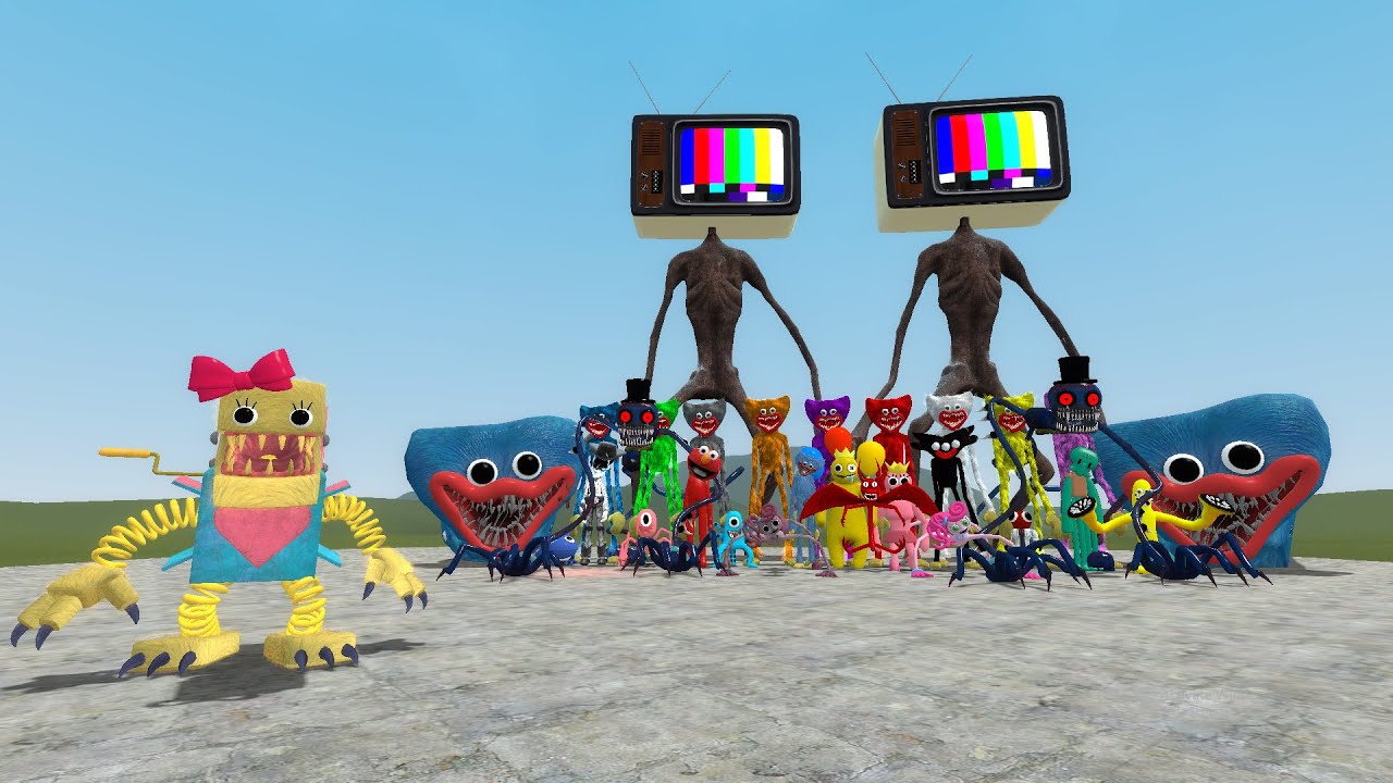 BOXY BOO SHE VS POPPY PLAYTIME, SLVM CREATURES, THOMAS TRAIN, ALPHABET LORE - Garry's Mod