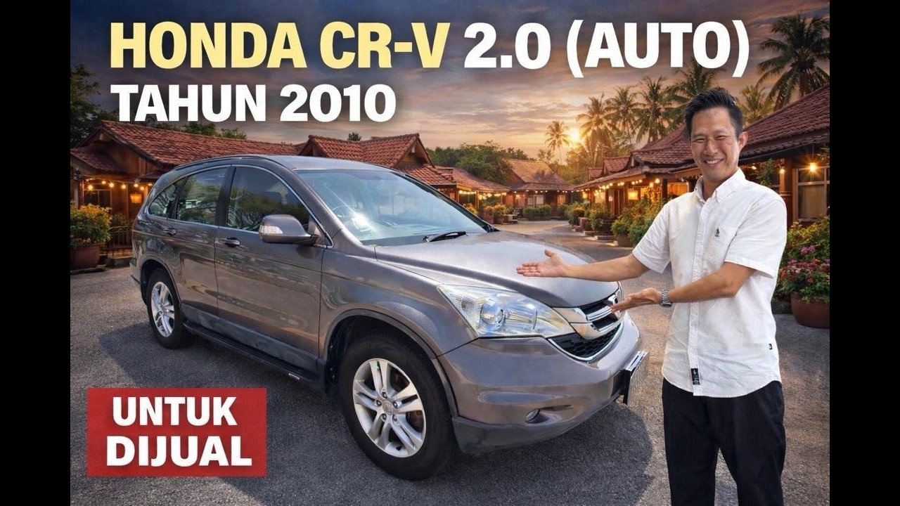 HONDA CR V 2.0 i VTEC AUTO TAHUN 2010 UNTUK DIJUAL
