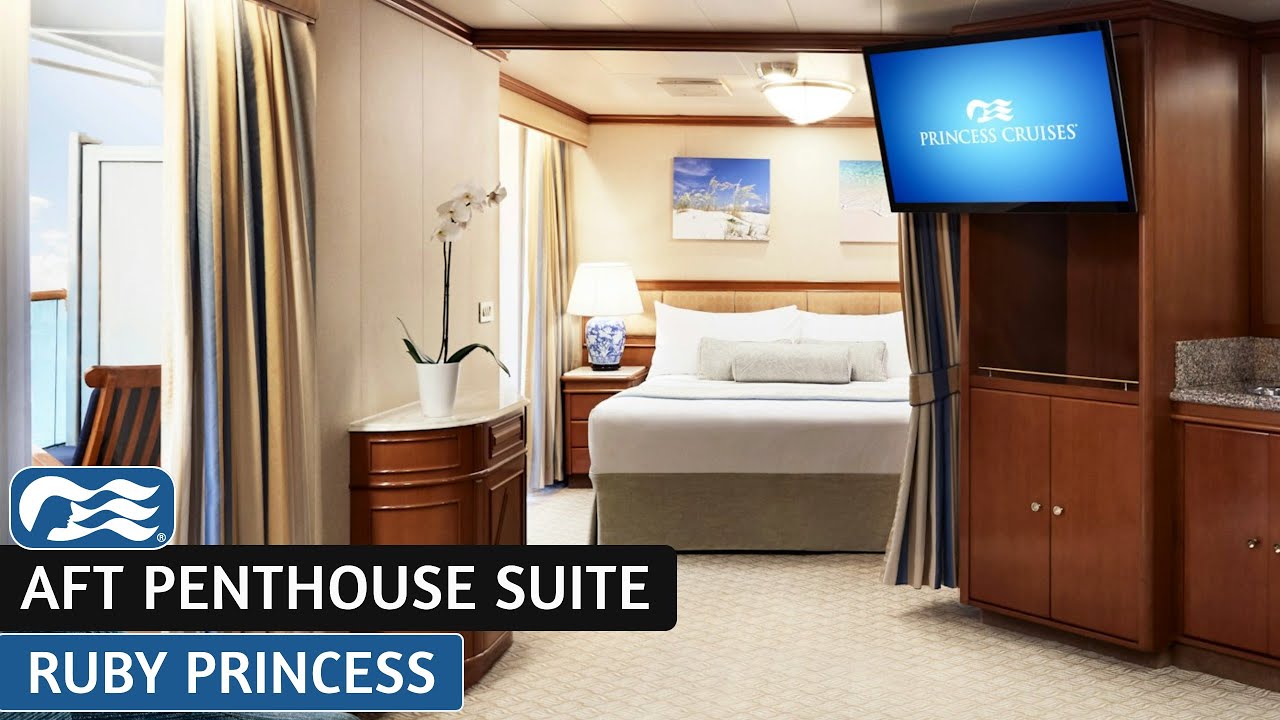 Ruby Princess | Aft Penthouse Suite | Full Walkthrough Tour & Review | 4K