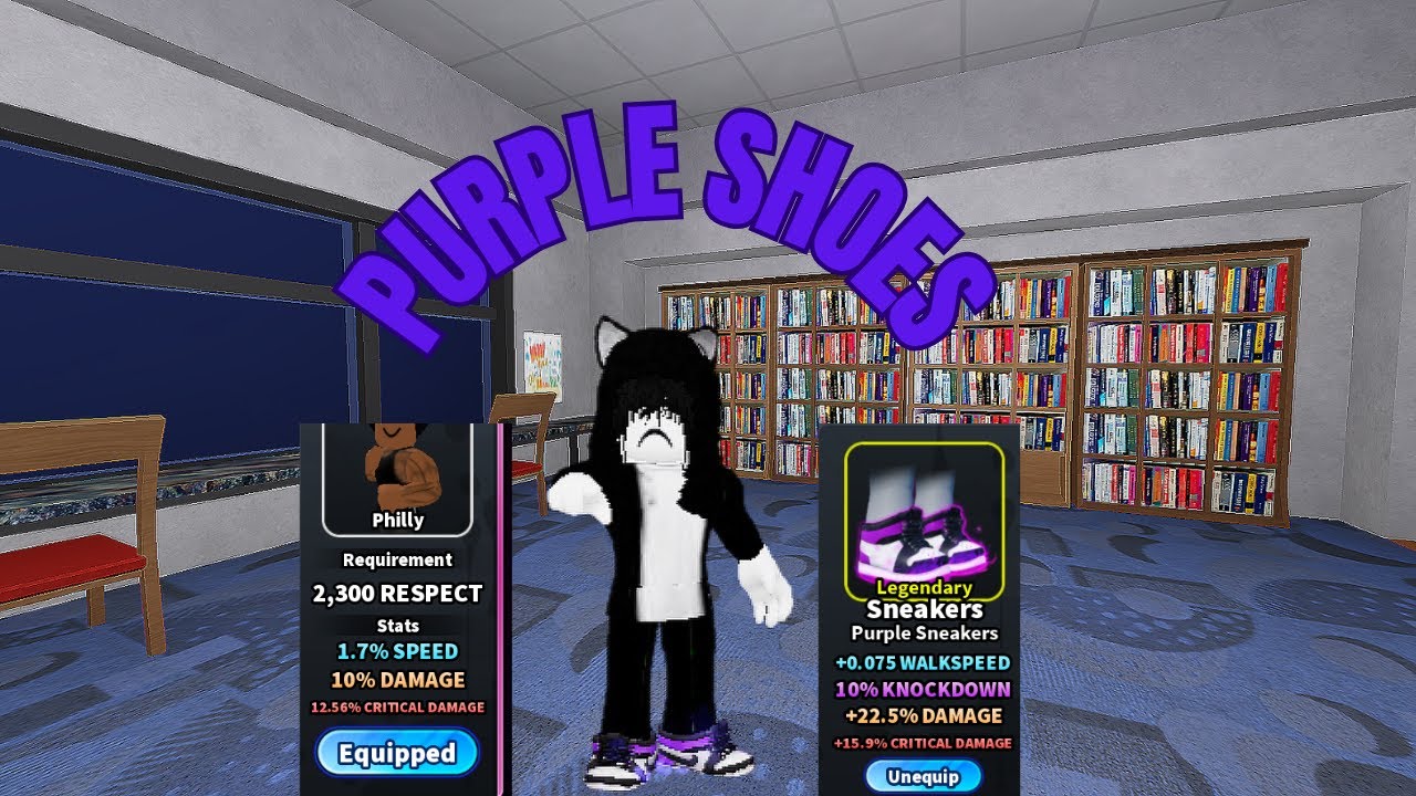 TERORIZING PEOPLE WITH PURPLE SHOES IN FIGHT IN A SCHOOL
