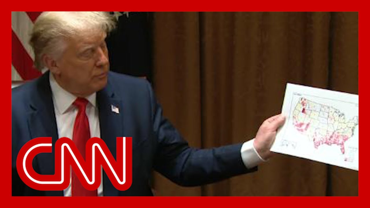 Why a map Trump showed at a meeting may tell a different story