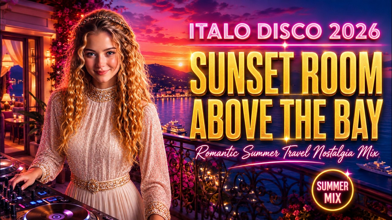 Italo Disco 2026 &bull; Sunset Room Above The Bay | Romantic Summer Travel Nostalgia Mix