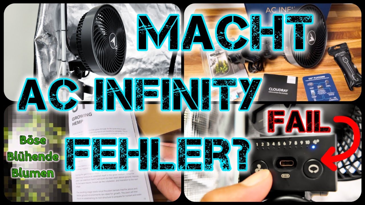DEUTSCHES UNBOXING  & EINSTELLUNGEN | AC Infinity Cloudray S6 Clip Fan 6