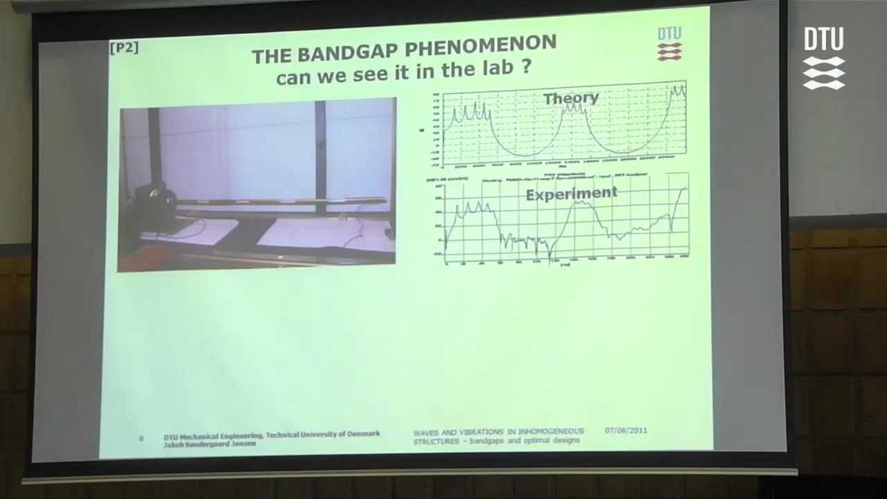 Waves and Vibrations in Inhomogeneous Structures - bandgaps and optimal designs