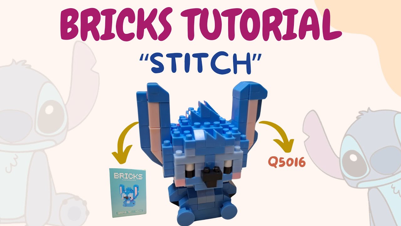 build bricks stitch mini lego Q5016 | bricks tutorial #lego #bricks #mainananak