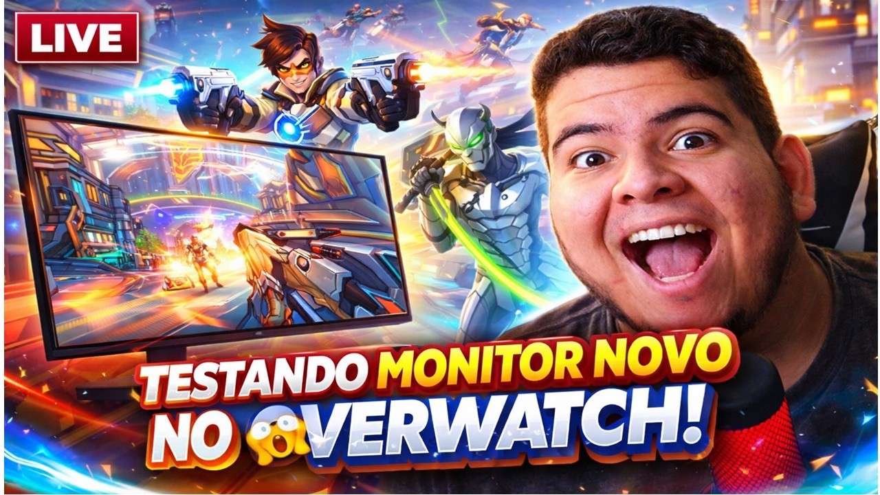 TESTANDO MONITOR NOVO no Overwatch 2 🔥 Primeiras Impressões AO VIVO