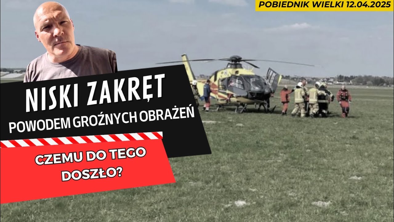 Pobiednik Wielki 12.04.2025 Nieudane lądowanie doświadczonego skoczka