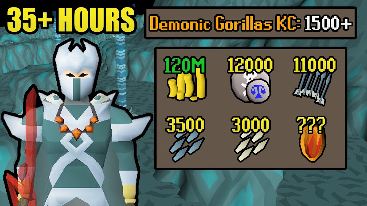 35 Hours of Demonic Gorillas | UIM Collection Log Completionist (#37) [OSRS]