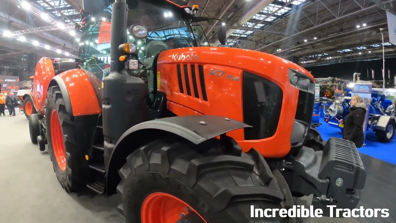 2025 Kubota M7-154 6.1 Litre 4-Cyl Diesel Tractor (150 / 170 HP) BV5160 TIM Bailer LAMMA Show 2025
