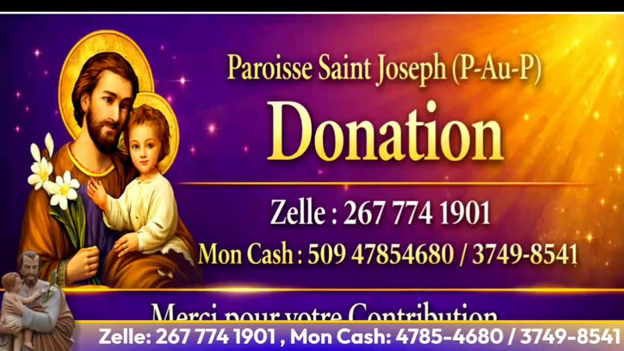 6e Jour de la Neuvaine à Saint Joseph,Paroisse St Joseph P-Au-P