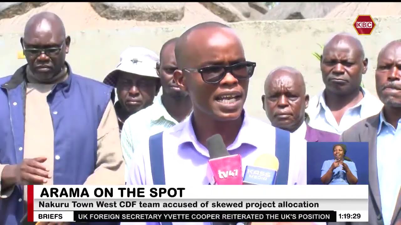 Nakuru Town West CDF team accused of skewed project allocation