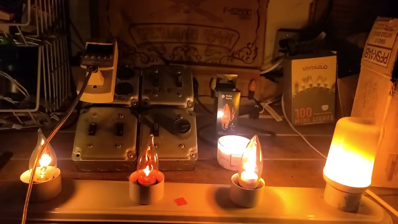 Amazon has NEW LED Flicker Flame/Fire Effect lights bulbs! How do they look?  A REVIEW