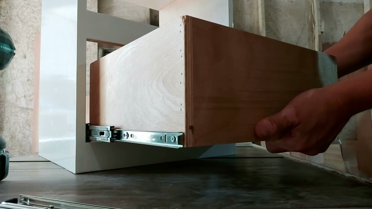 instalación de rieles correderas de extensión facil y rápido