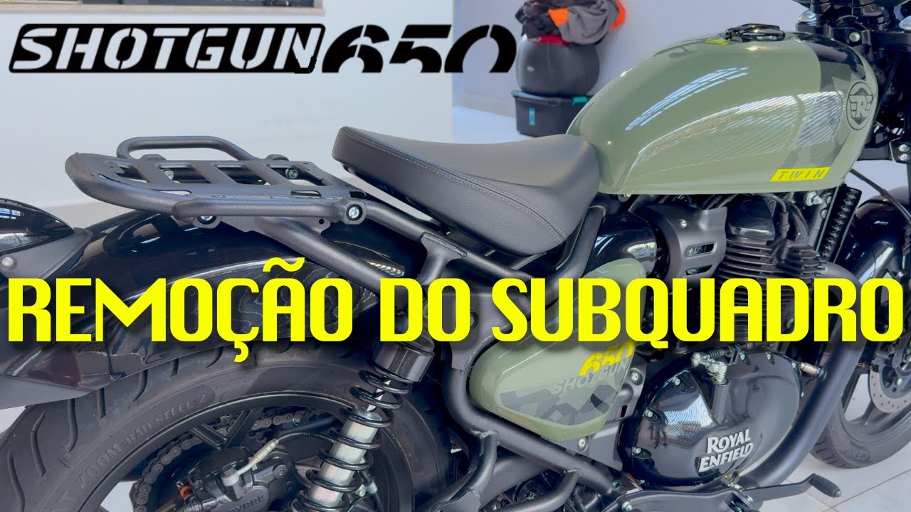 COMO REMOVER O SUBQUADRO DA SHOTGUN 650 #royalenfieldbrasil #shotgun650