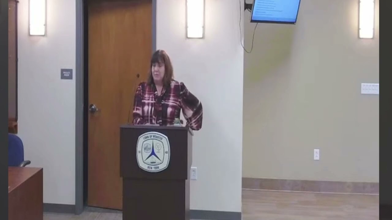 January 22, 2026 Webster Town Board Meeting - Solar Project Resident Comment