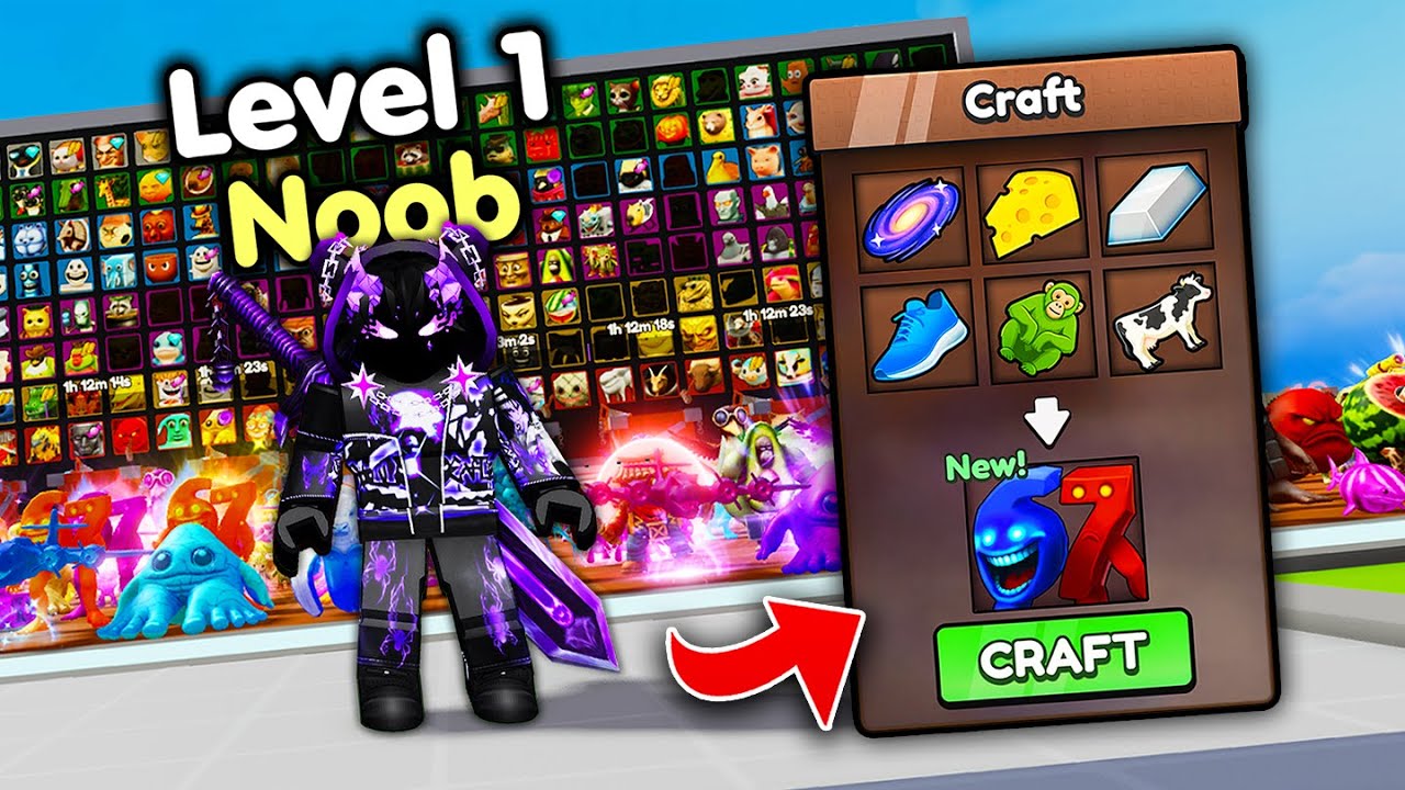 Starting Over as NOOB with OP SECRET in Craft a Brainrot! (Roblox)