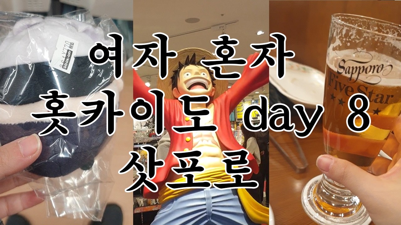 삿포로 오타쿠 쇼핑 | 지브리 치이카와 점프샵 북오프 | 여자 혼자 홋카이도 브이로그 Day 8