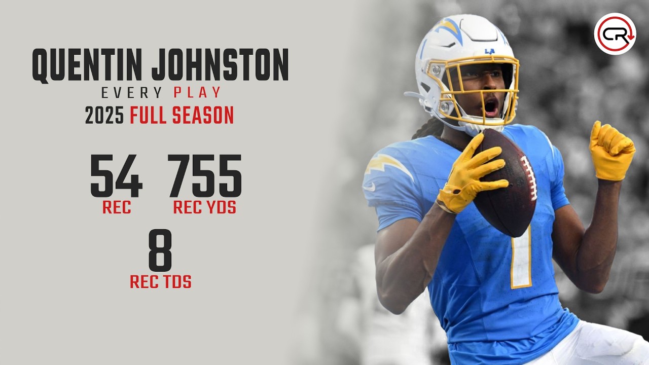Quentin Johnston 2025 Highlights | Every Target and Catch